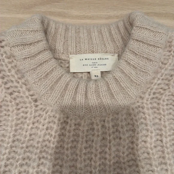 Cream alpaca sweater from Sezane - Picture 2 of 6